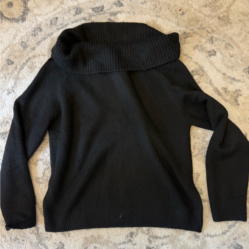 Black Turtleneck Sweater Size Large